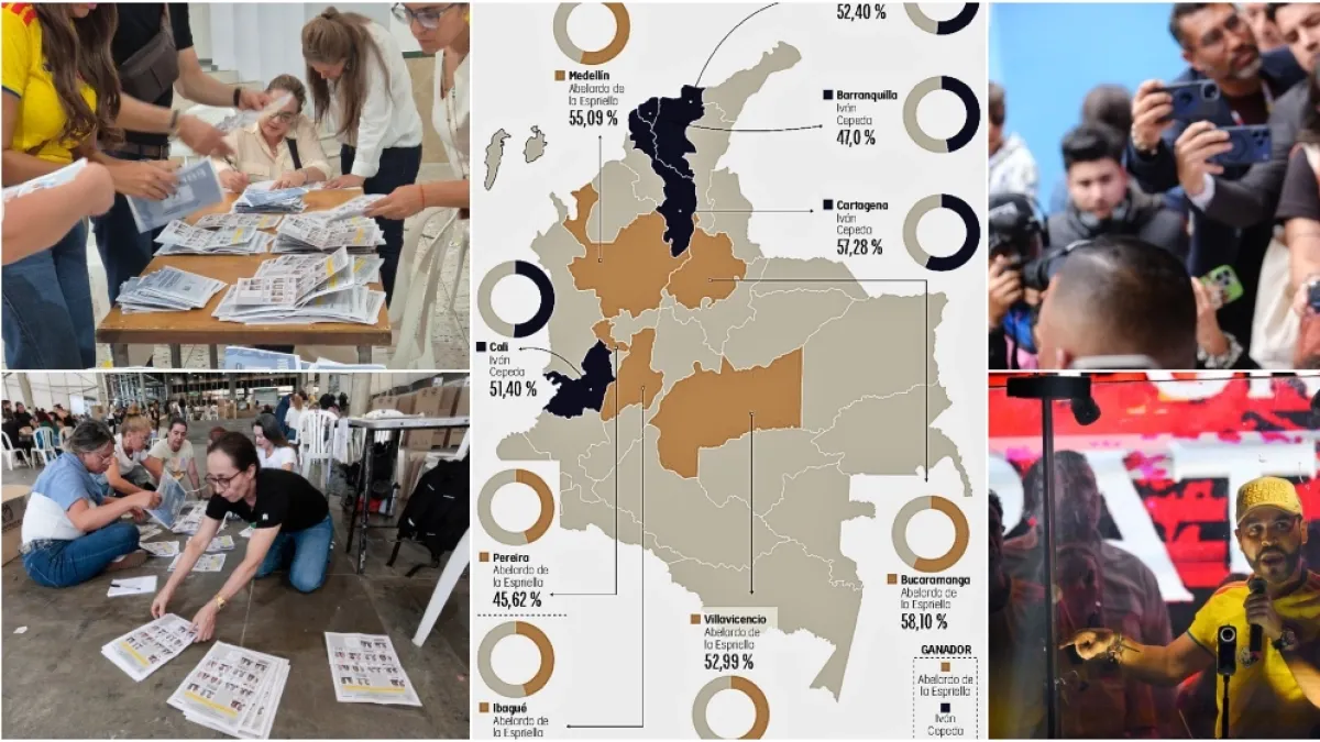 Resultados elecciones 2026 en Colombia: así votaron Medellín, Cali, Barranquilla y las principales ciudades en la primera vuelta presidencial