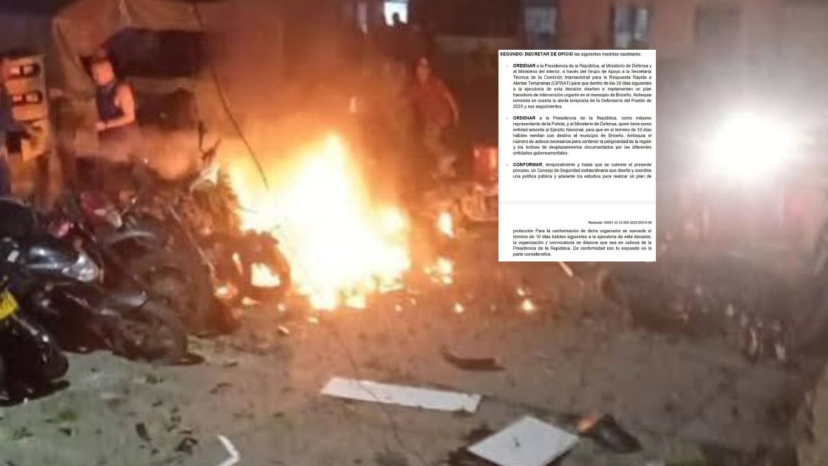 El Tribunal de Antioquia ordenó al Gobierno y a los ministerios del Interior y Defensa un plan de seguridad para proteger a Briceño: tienen 30 días