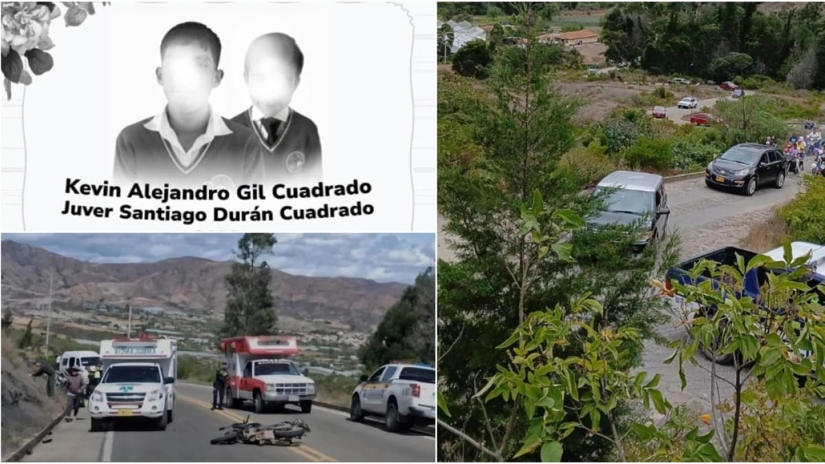 Tragedia en Boyacá: el conmovedor recibimiento de los féretros de los dos hermanos de 16 y 8 años que murieron cuando iban a trabajar con su mamá