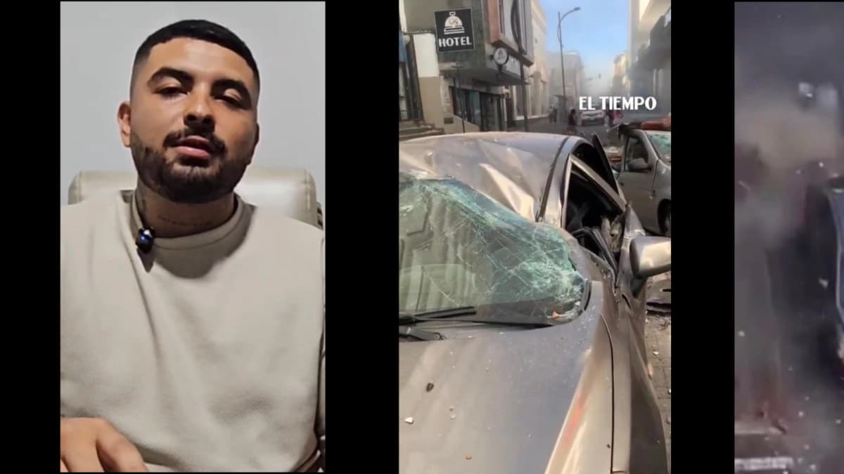 Conductor se salvó por segundos de morir aplastado por la caída de un muro sobre su carro durante el terremoto en Pereira: 'Nube de humo'