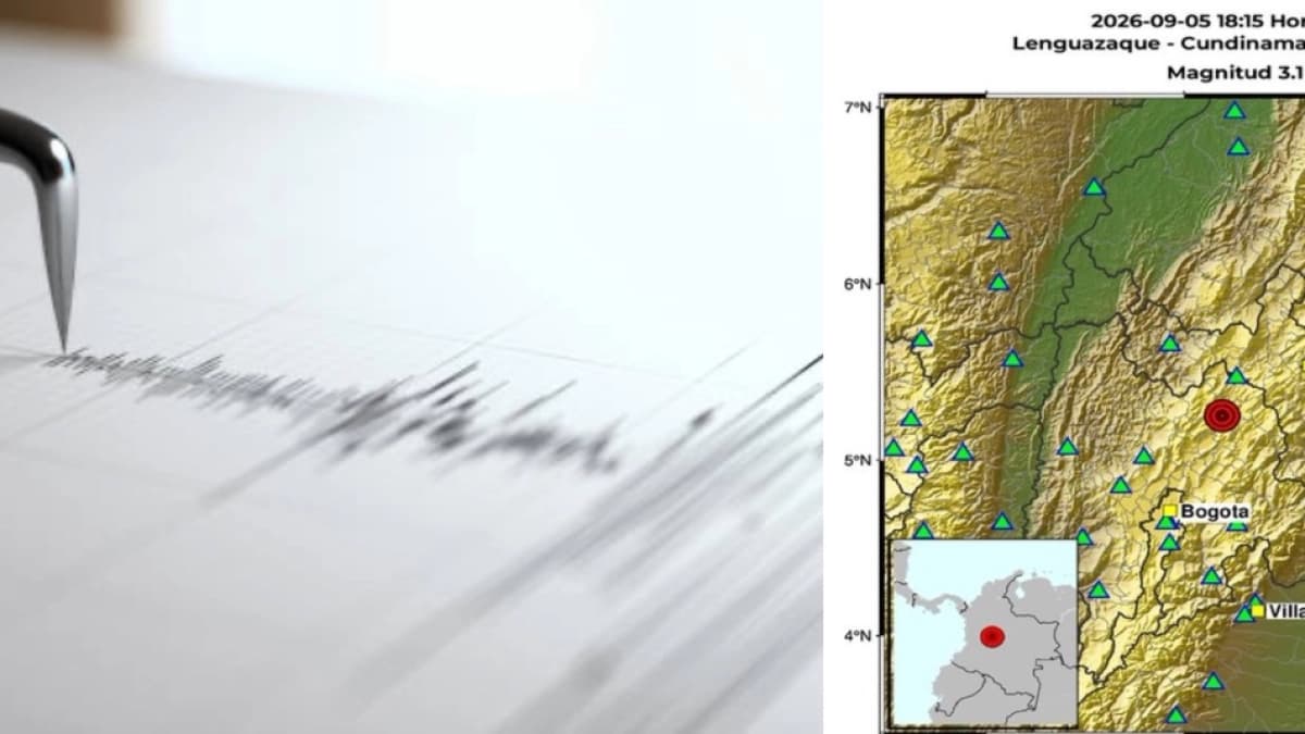 Tembló cerca de Bogotá: sismo de magnitud 3,1 se registró este sábado en Cundinamarca y tuvo una profundidad de 145 kilómetros