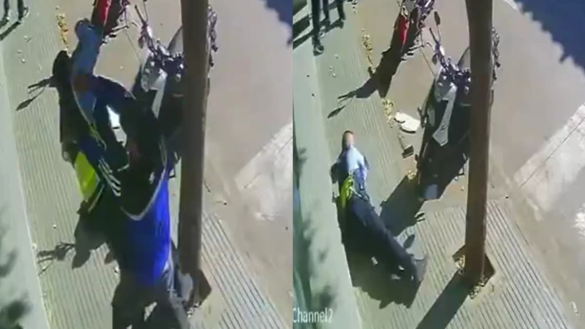 Agente de tránsito fue agredido mientras imponía un comparendo en Santander: video es clave para encontrar al sujeto