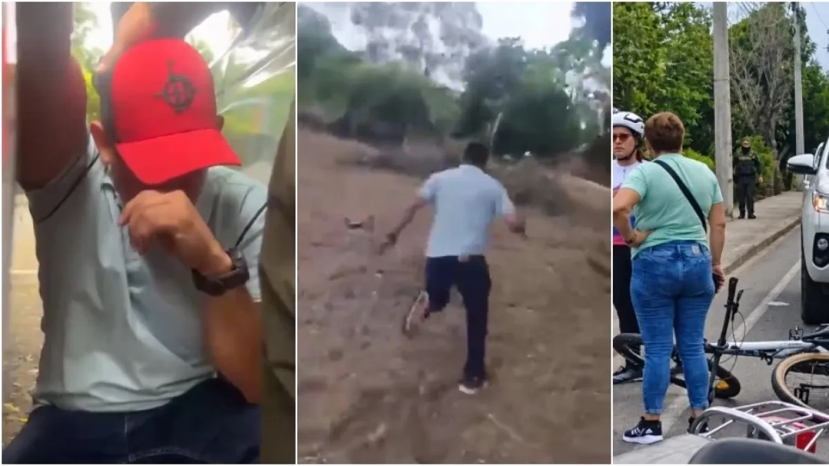 Video: secretario de Seguridad de Cúcuta se escondió entre los arbustos para evitar a los agentes tras accidente que dejó tres ciclistas atropellados