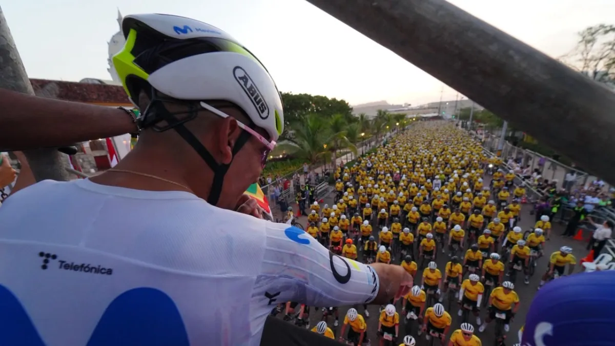 Nairo Quintana se despidió en Cartagena con un Gran Fondo de 186 kilómetros que reunió a Froome, Contador, Urán y miles de ciclistas de 21 países