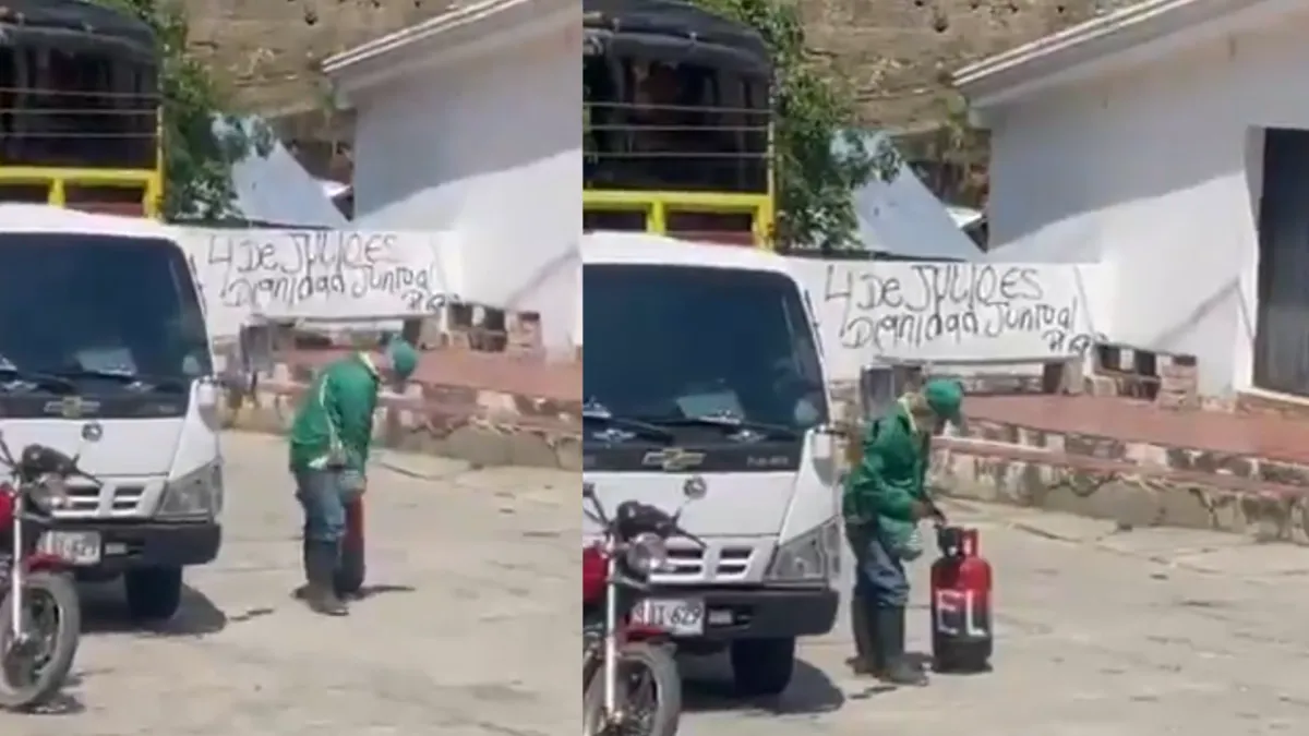Habitante de El Carmen, Norte de Santander, retiró un cilindro marcado con las siglas del Eln que llevaba una semana en la vía